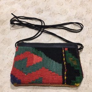 Hand Woven Turkish Kilim Crossbody Purse